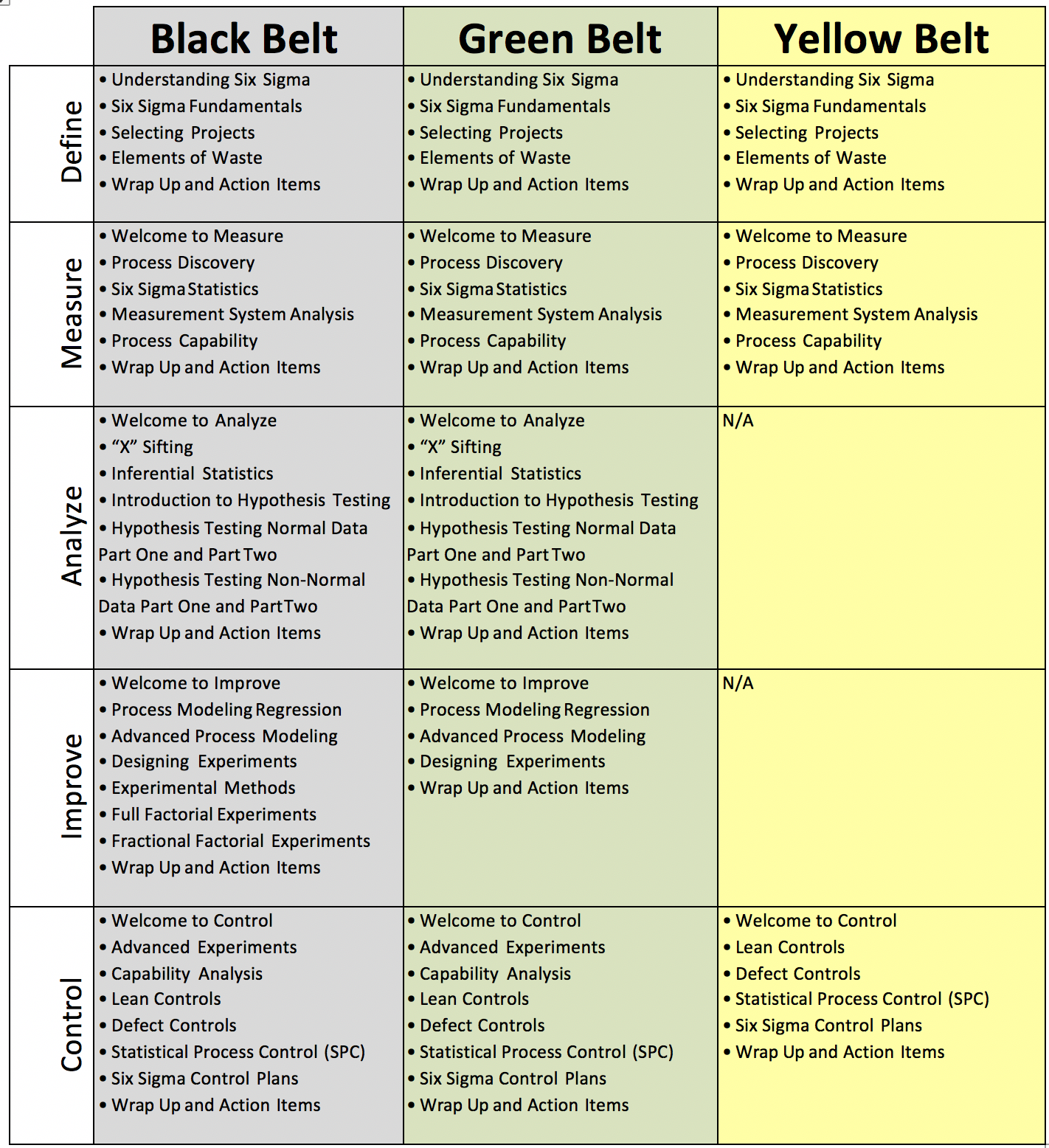 lean six sigma black belt examen